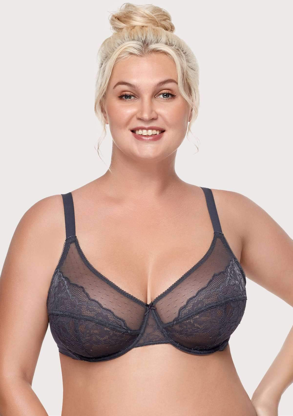 Enchante Unlined Non-padded Lace Underwire Bra