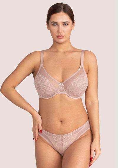 Enchante Unlined Non-padded Lace Underwire Bra