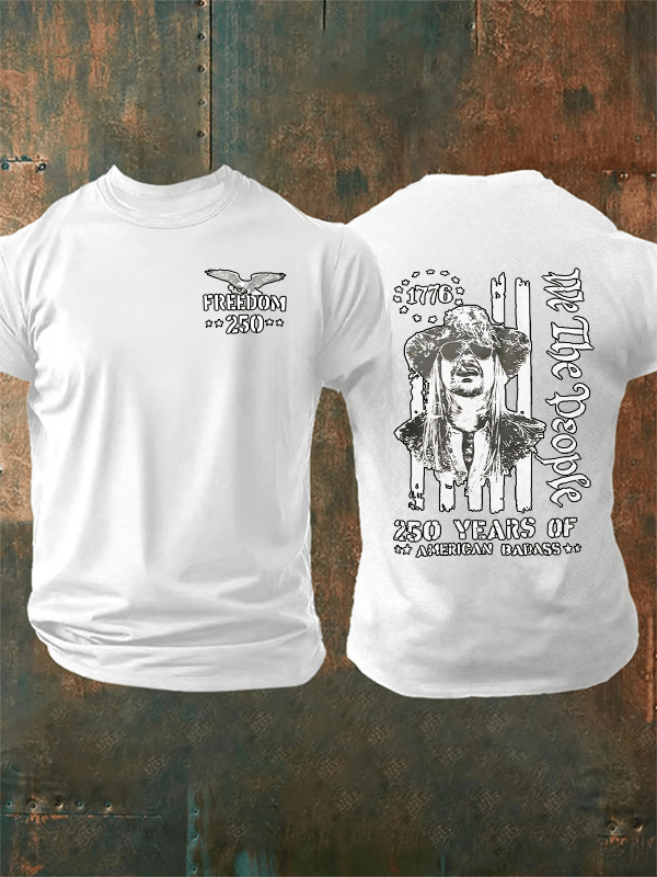 Men's 250 YEARS OF AMERICAN BADASS Print T-Shirt