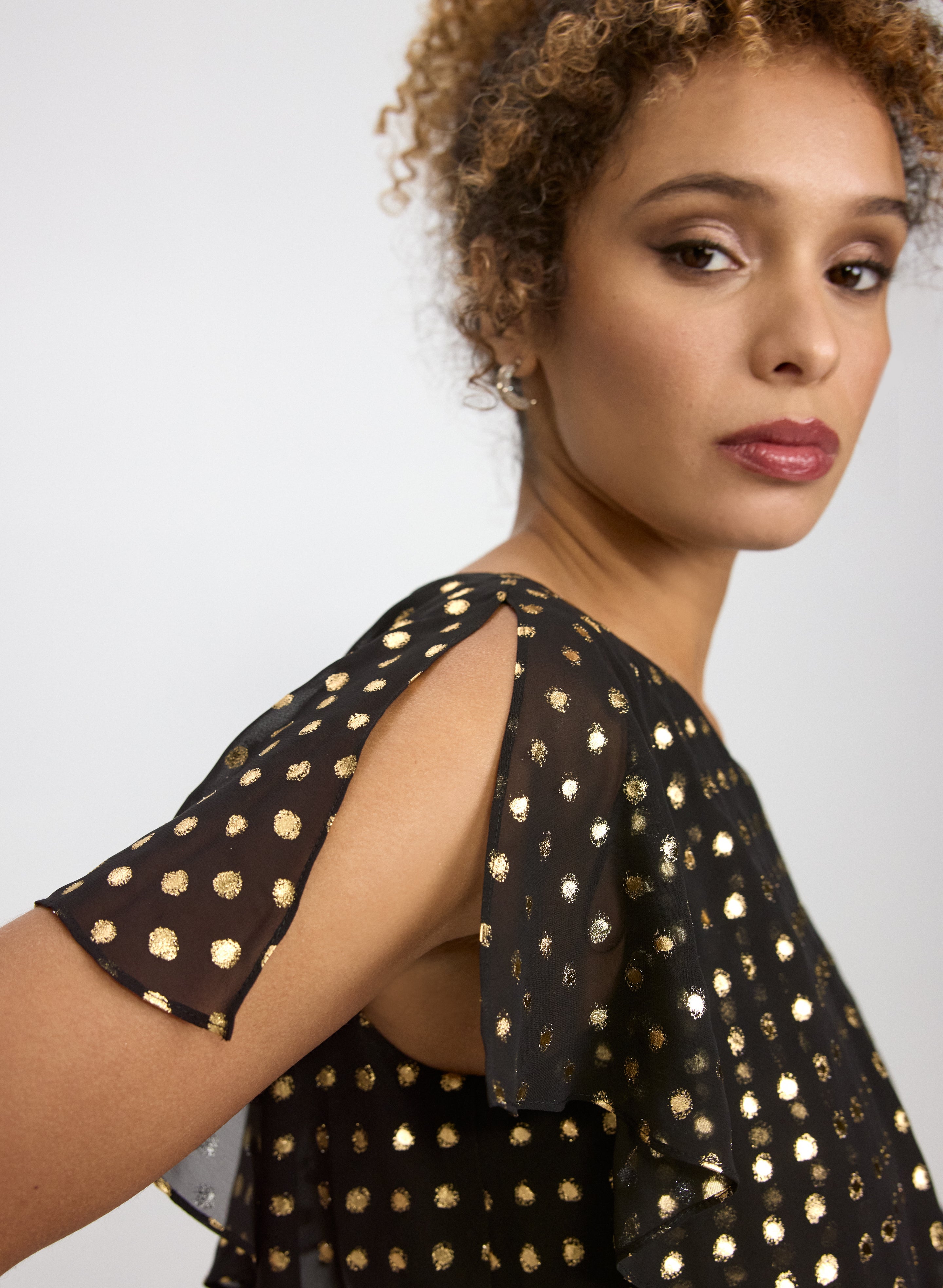 Polka Dot Tiered Dress