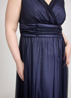 Mesh Fit and Flare Dress