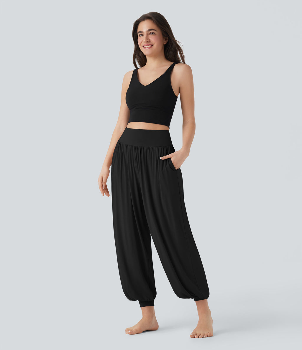 SoCinched High Waisted Tummy Control Yoga Joggers with Pockets