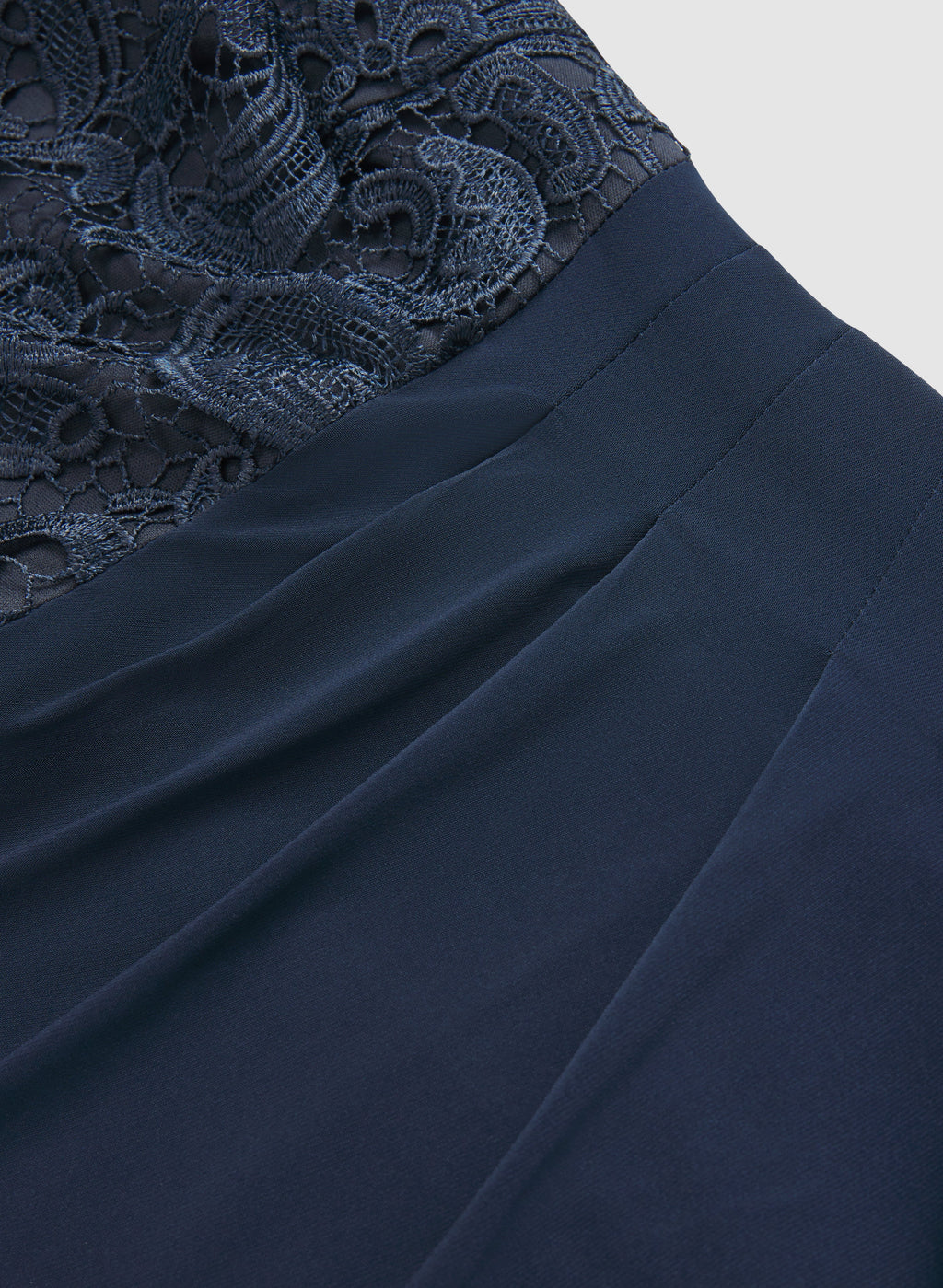 Lace Cowl Back Dress