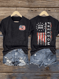 Women's  Freedom Print T-Shirt