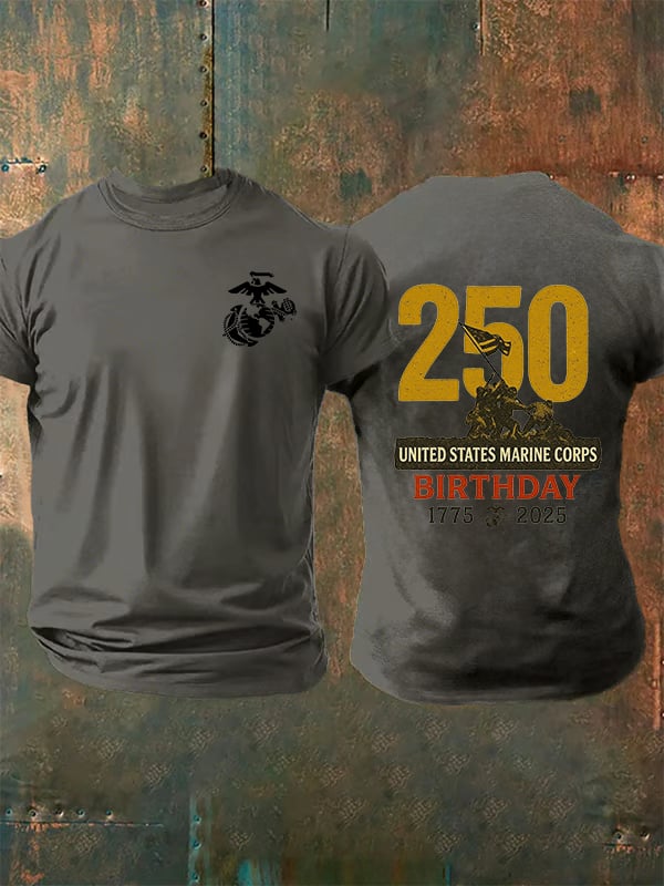 Men's  UNITED STATES MARINE CORPS BIRTHDAY Print T-Shirt