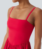 BreezefulTM 2-in-1 Quick Dry Mini Yoga Active Dress with Pockets-Easy Peezy Edition