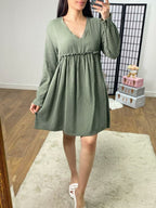 Florrie Lace Detail Cheesecloth Babydoll Dress