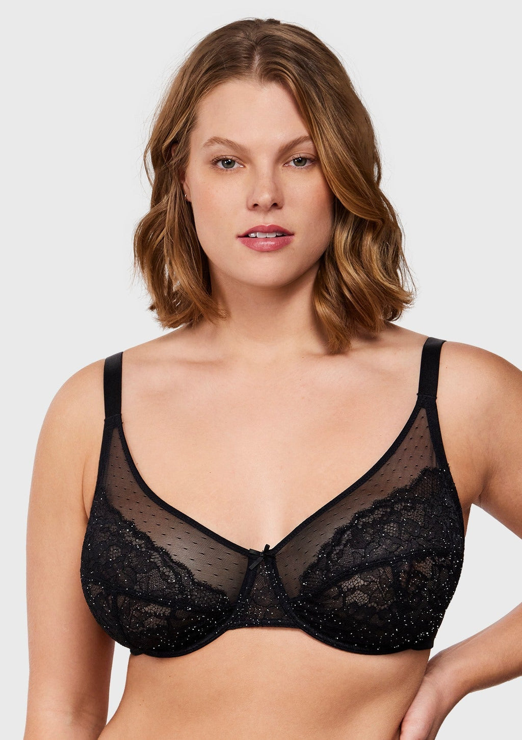 Enchante Unlined Non-padded Lace Underwire Bra