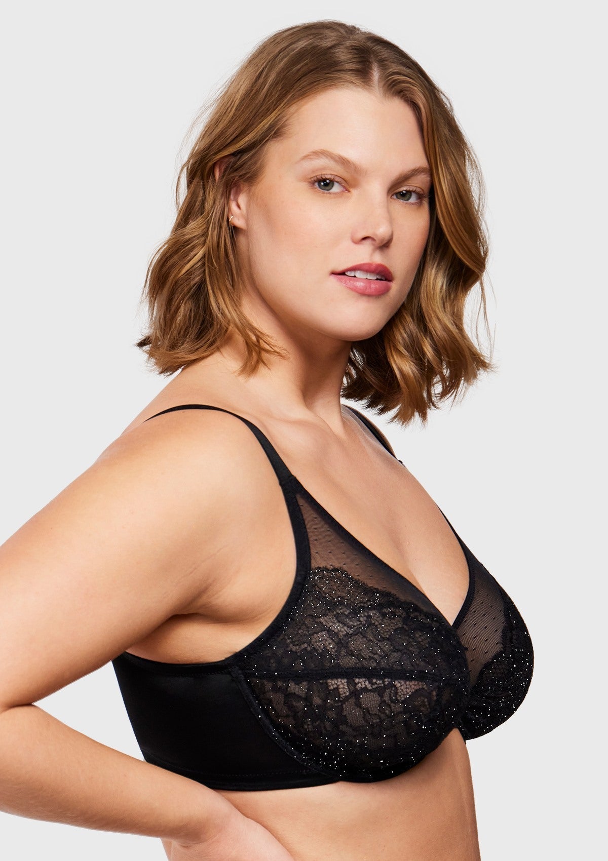 Enchante Unlined Non-padded Lace Underwire Bra