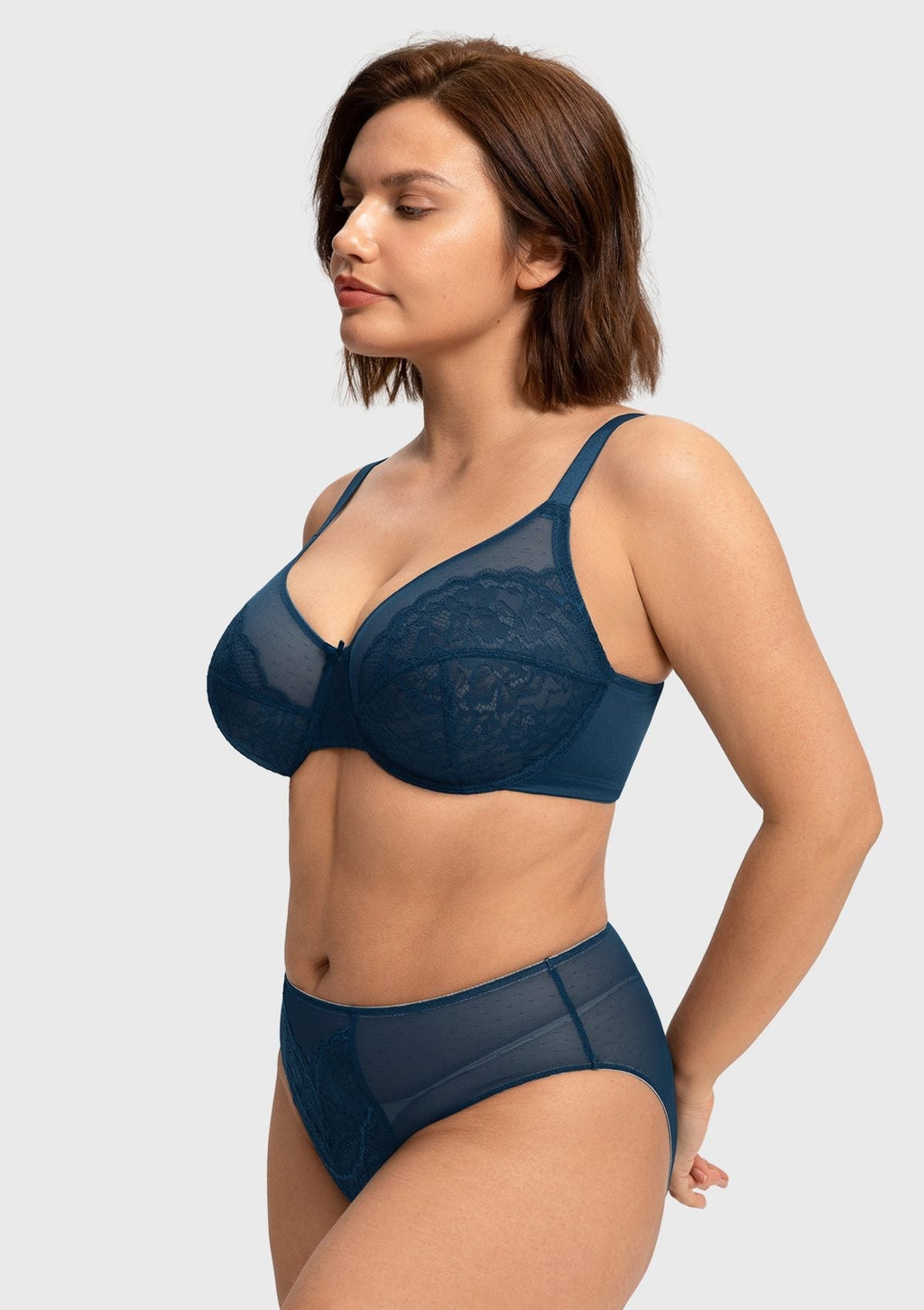 Enchante Unlined Non-padded Lace Underwire Bra
