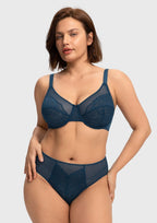 Enchante Unlined Non-padded Lace Underwire Bra