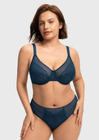 Enchante Unlined Non-padded Lace Underwire Bra