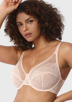 Enchante Unlined Non-padded Lace Underwire Bra