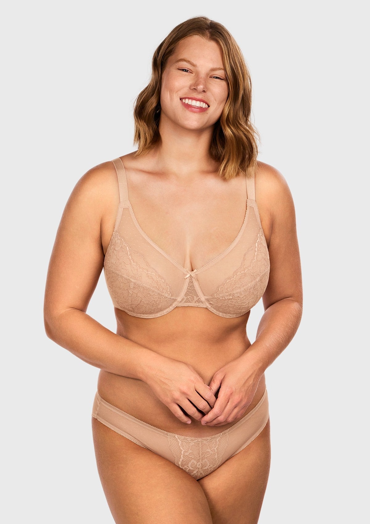Enchante Unlined Non-padded Lace Underwire Bra