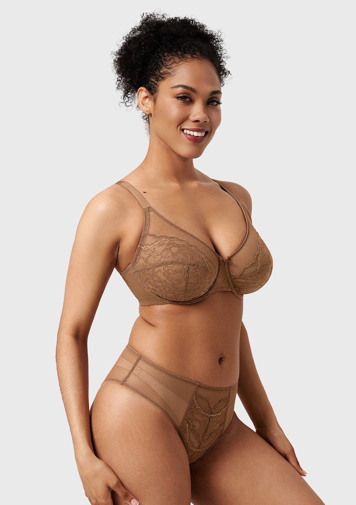 Enchante Unlined Non-padded Lace Underwire Bra