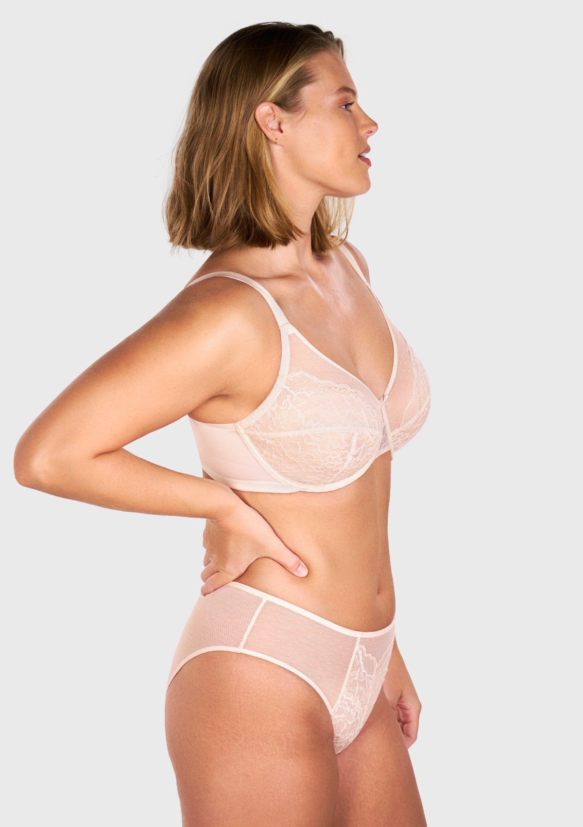 Enchante Unlined Non-padded Lace Underwire Bra
