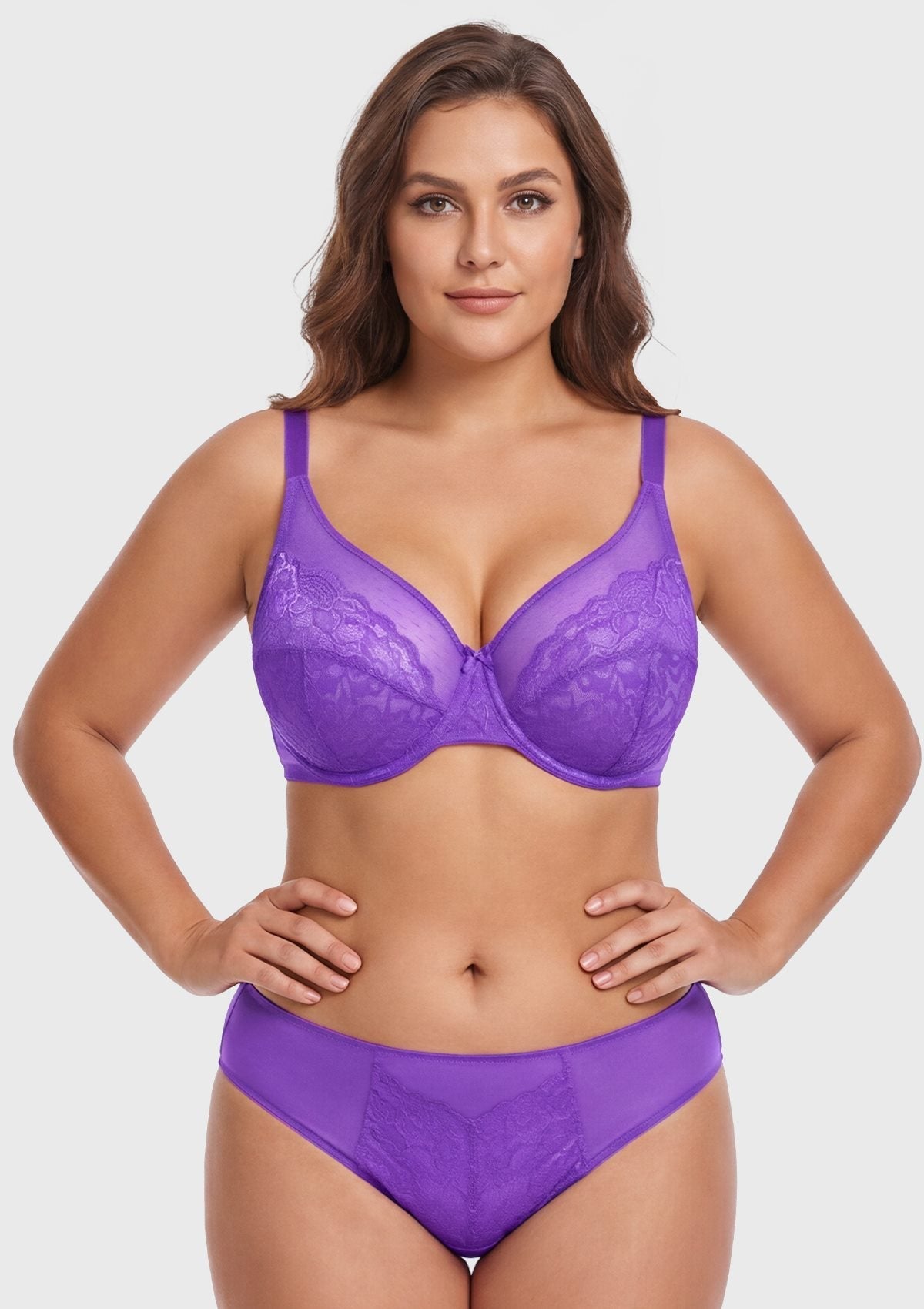 Enchante Unlined Non-padded Lace Underwire Bra