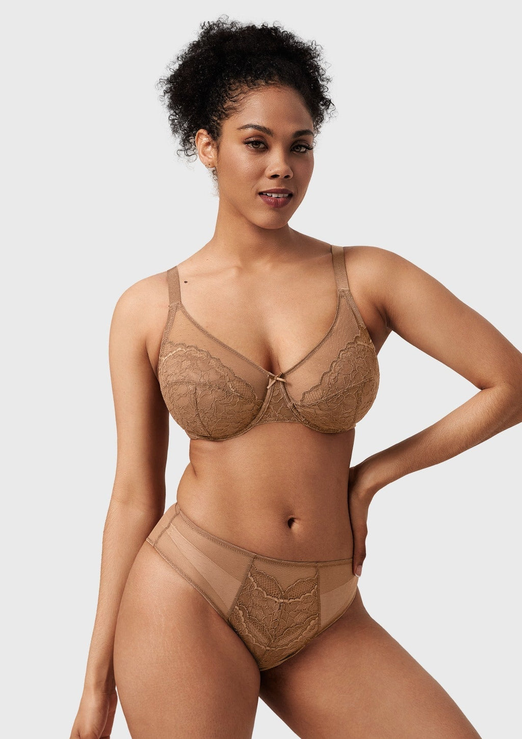 Enchante Unlined Non-padded Lace Underwire Bra