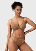 Enchante Unlined Non-padded Lace Underwire Bra