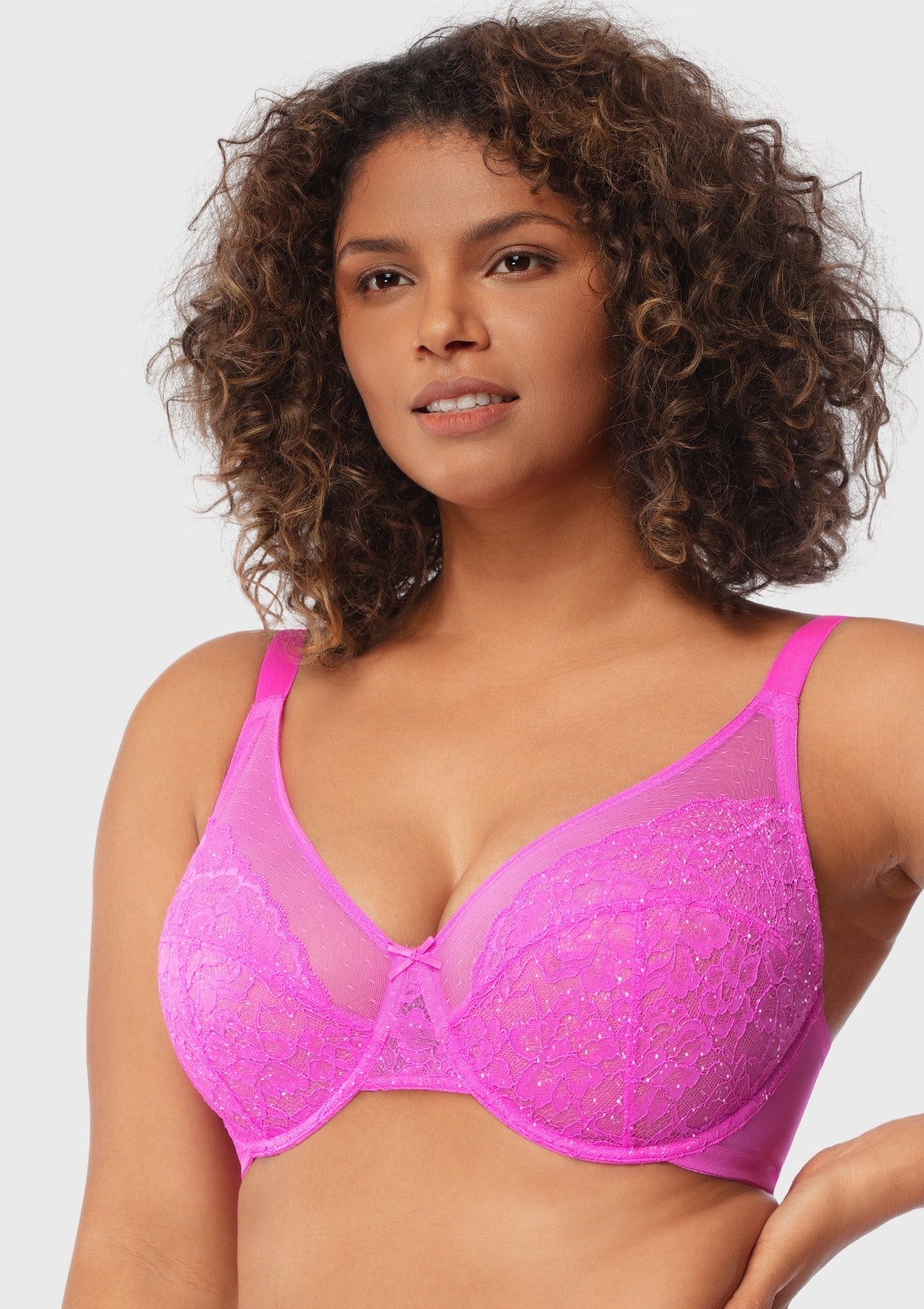 Enchante Unlined Non-padded Lace Underwire Bra