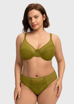 Enchante Unlined Non-padded Lace Underwire Bra