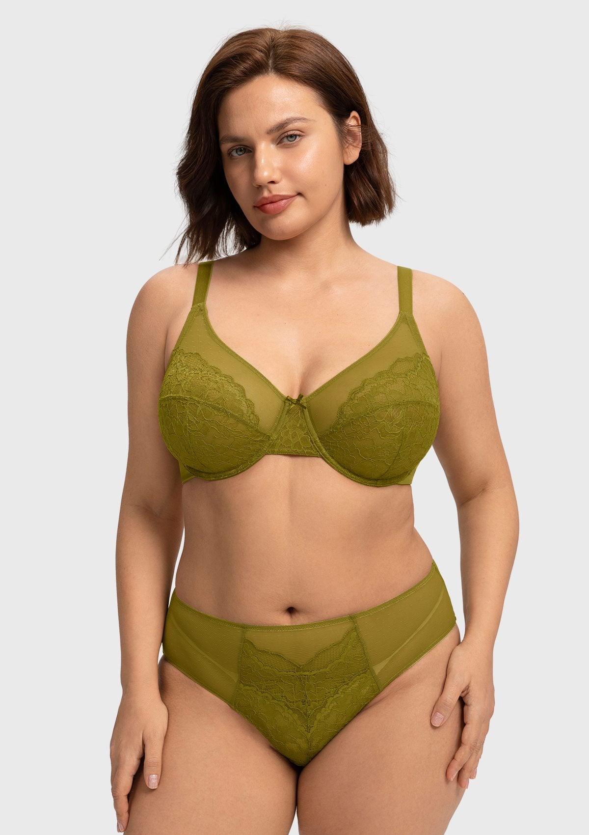 Enchante Unlined Non-padded Lace Underwire Bra