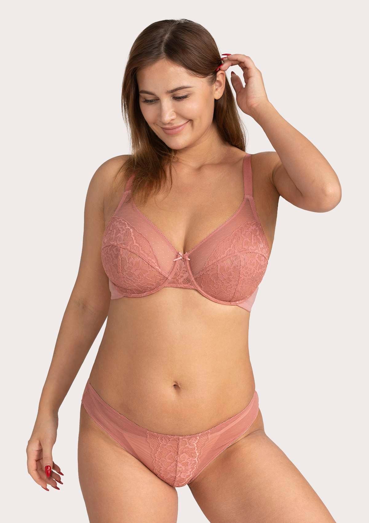 Enchante Unlined Non-padded Lace Underwire Bra
