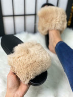 Alice Faux Fur Fluffy Sliders