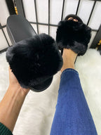 Alice Faux Fur Fluffy Sliders