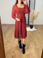 Muswell Elasticated Bust Leopard Print Smock Dress