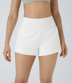 2026🔥UK Super High Waisted Back Pocket & Side Hidden Pocket 2-in-1 Yoga Shorts