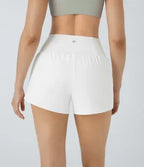 2026🔥UK Super High Waisted Back Pocket & Side Hidden Pocket 2-in-1 Yoga Shorts