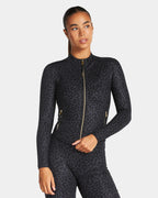 Allrounder Shaping Two-Piece Set, High-Waist Wide-Leg Pants & Zipper Jacket, Breathable Sporty, Long Sleeve, All Seasons, Yoga & Gym Wear