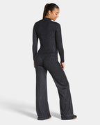 Allrounder Shaping Two-Piece Set, High-Waist Wide-Leg Pants & Zipper Jacket, Breathable Sporty, Long Sleeve, All Seasons, Yoga & Gym Wear