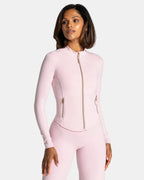 Allrounder Shaping Two-Piece Set, High-Waist Wide-Leg Pants & Zipper Jacket, Breathable Sporty, Long Sleeve, All Seasons, Yoga & Gym Wear