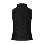 Puffer Vest Women Sleeveless Zip Up Outerwear Stand Collar Quilted Vest
