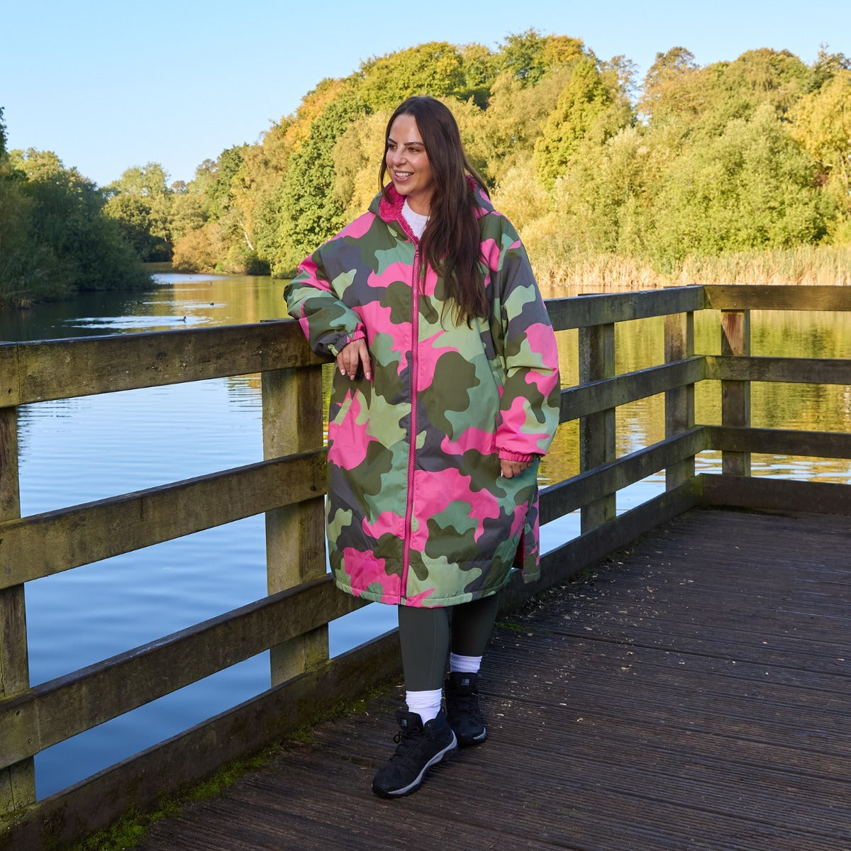 2026 NewDrying Robe Water Resistant Wind Resistant Changing Soft Sherpa Fleece Lined Oversized Hooded Long Sleeve Coat Jacket