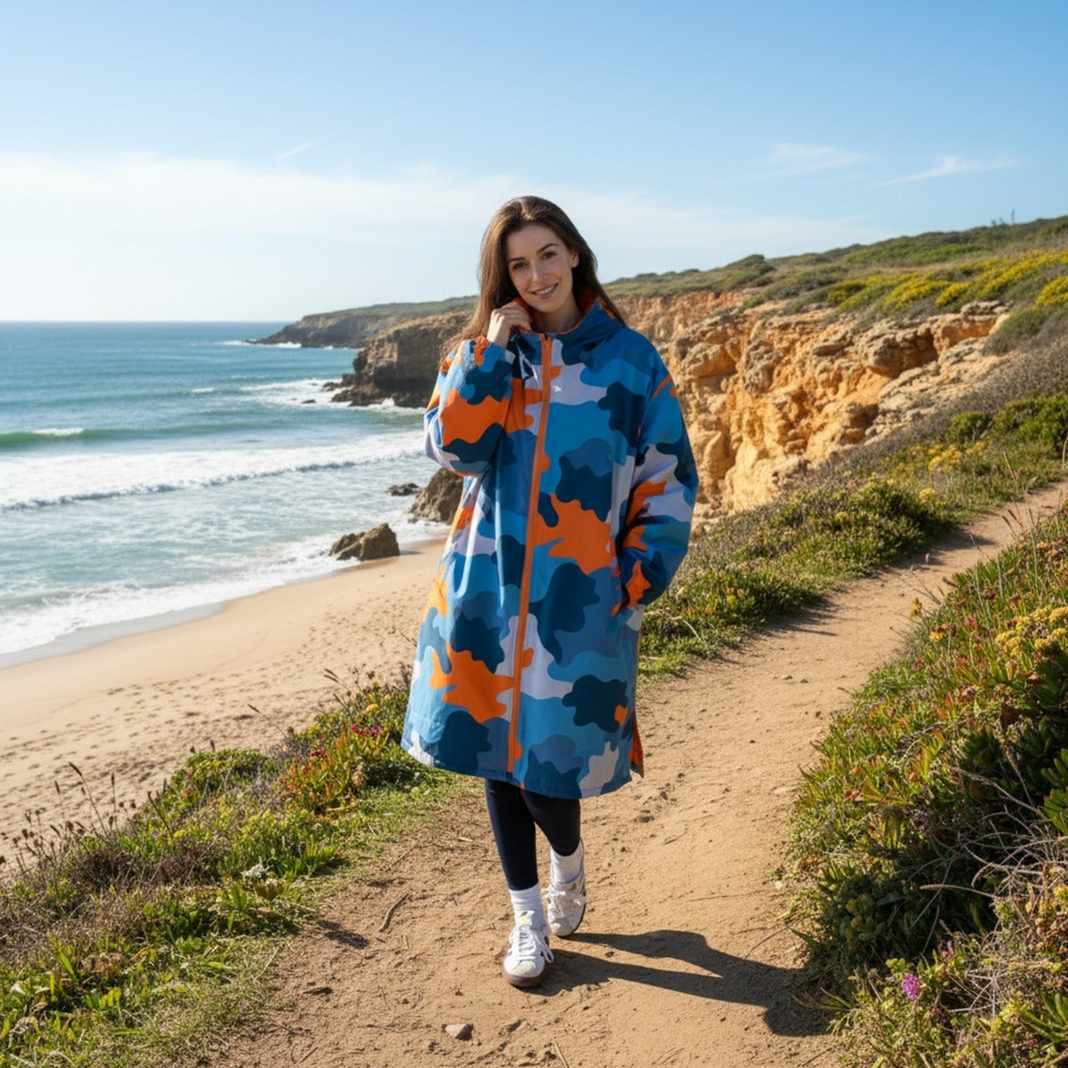 2026 NewDrying Robe Water Resistant Wind Resistant Changing Soft Sherpa Fleece Lined Oversized Hooded Long Sleeve Coat Jacket