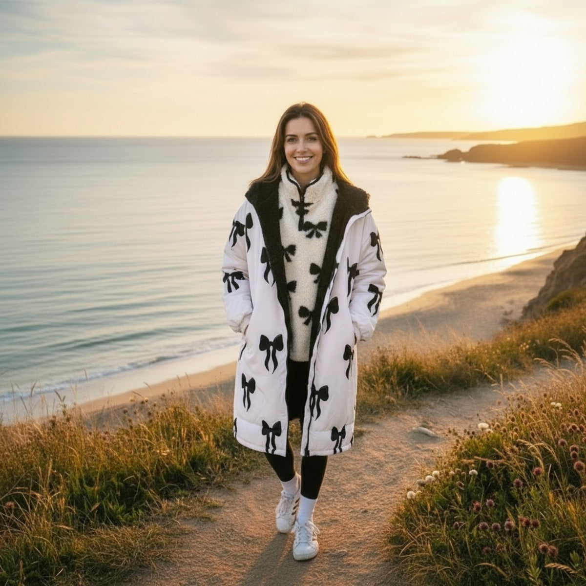 2026 NewDrying Robe Water Resistant Wind Resistant Changing Soft Sherpa Fleece Lined Oversized Hooded Long Sleeve Coat Jacket