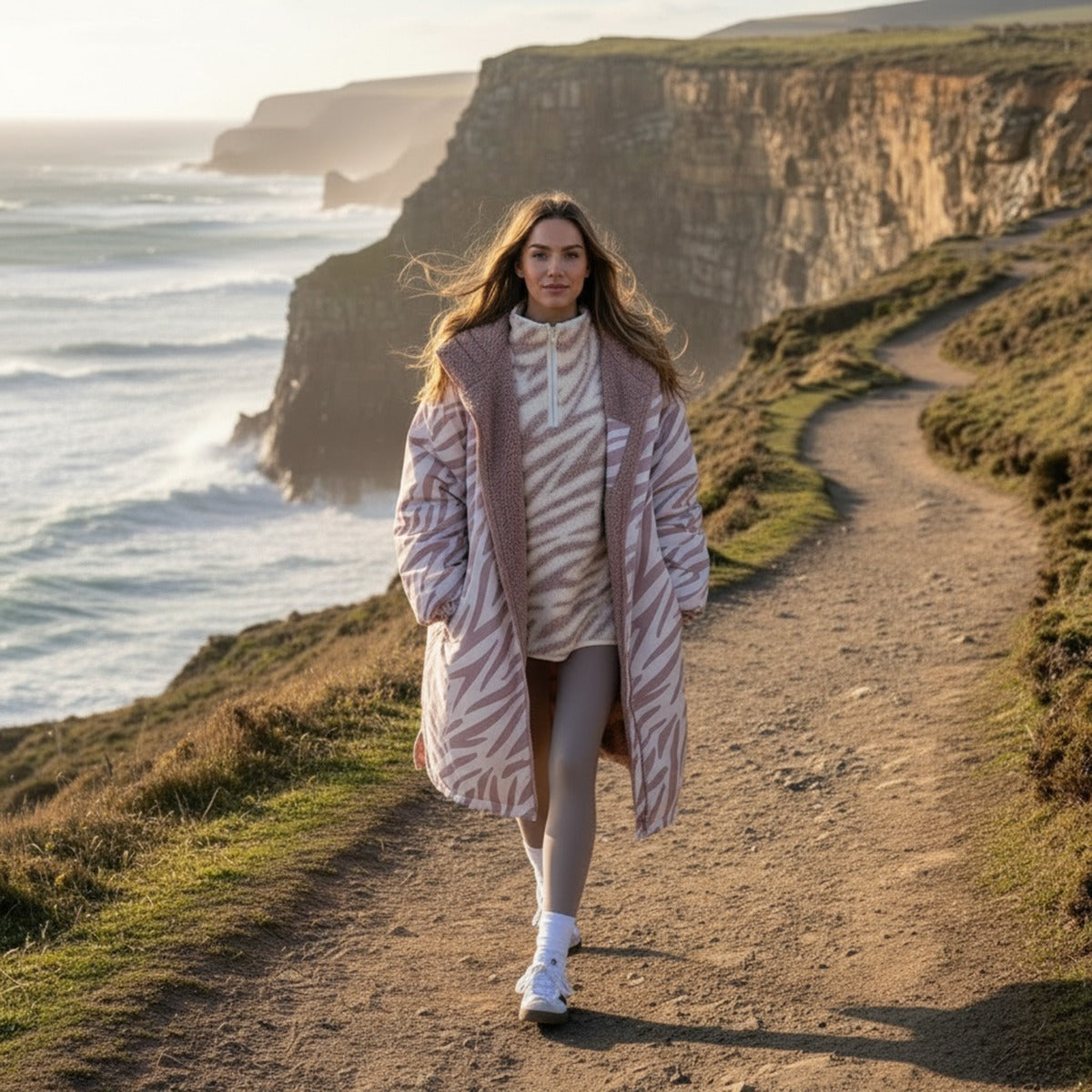 2026 NewDrying Robe Water Resistant Wind Resistant Changing Soft Sherpa Fleece Lined Oversized Hooded Long Sleeve Coat Jacket