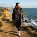 Drying Robe Water Resistant Wind Resistant Changing Soft Sherpa Fleece Lined Oversized Hooded Long Sleeve Coat Jacket