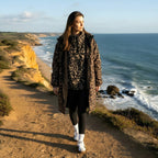 Drying Robe Water Resistant Wind Resistant Changing Soft Sherpa Fleece Lined Oversized Hooded Long Sleeve Coat Jacket