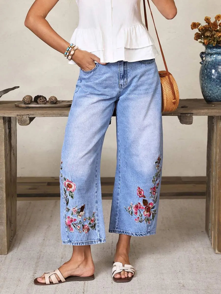 Women's Solid Color Casual Everyday Denim Jeans Wide Leg Jeans Women Baggy Jeans Loose Jeans Women Jeans Baggy Khaki Jeans,New Autumn Arrivals