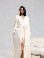 Women's Double-Sided Fleece Robe|Thickened Long Plush Casual Loungewear