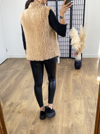 Legend Tan Faux Fur Supersoft Gilet