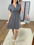 Moana Ditsy Floral Wrap Effect Dress