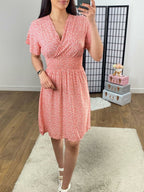 Moana Ditsy Floral Wrap Effect Dress