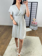 Moana Ditsy Floral Wrap Effect Dress