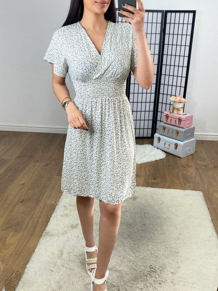 Moana Ditsy Floral Wrap Effect Dress