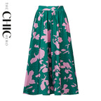 Indigo Chic Pleated Skirts